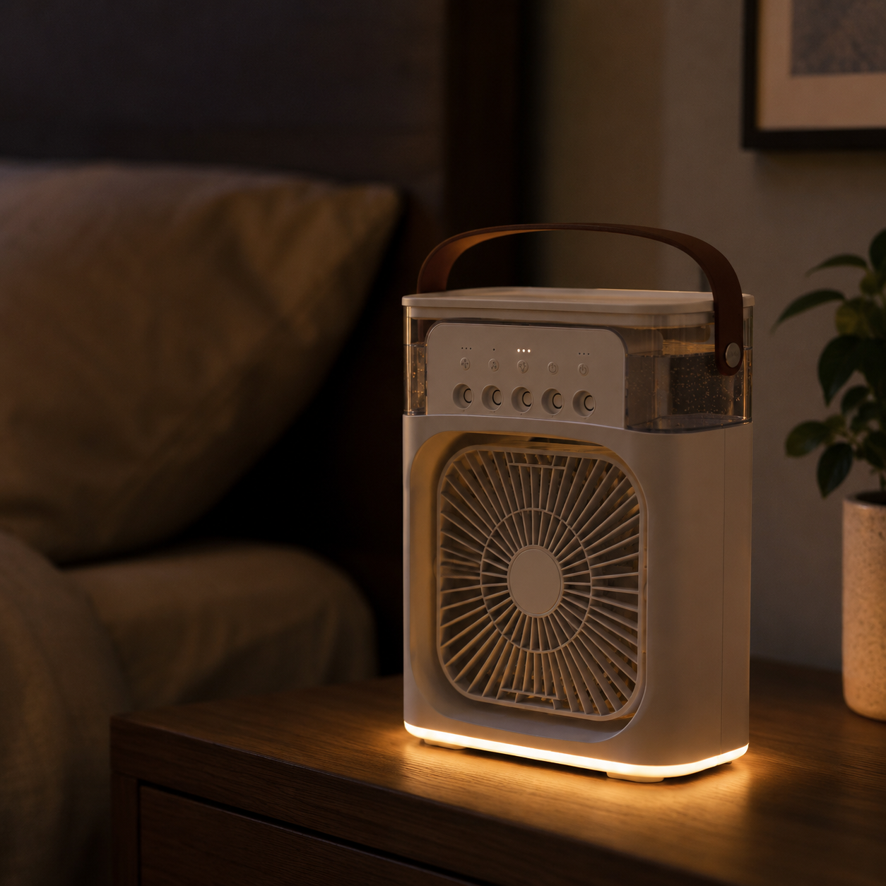 Klimzo  Mini rafraîchisseur d'air 3 en 1 | Ventilateur & brumisateur